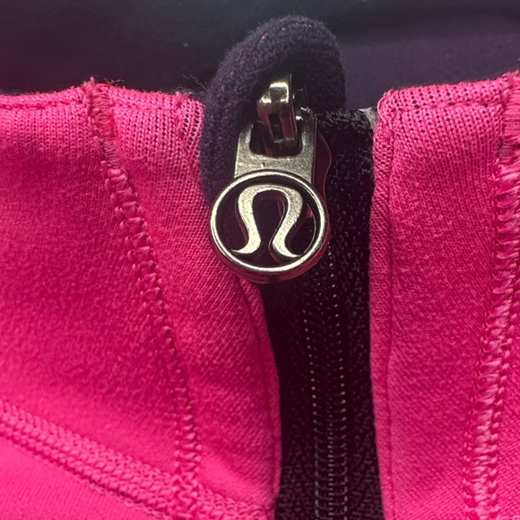 🍋 Lululemon 4 half zip jacket Reversible Run U-Turn pink purple half zip up - Picture 3 of 11